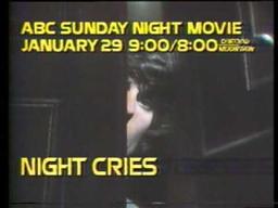 ABC Sunday Night Movie promo Night Cries 1978