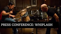 J.K. Simmons and Miles Teller at the Whiplash press conference at LFF