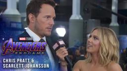 Scarlett Johansson and Chris Pratt at the Premiere