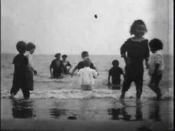 Children in the surf, Coney Island