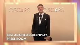 Peter Straughan 'Conclave' Best Adapted Screenplay Press Room Speech | 97th Oscars (2025)