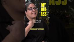 MY OLD ASS actors Aubrey Plaza and Maisy Stella try their best British accents.