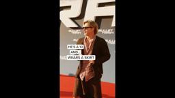 Brad Pitt proving why he's a 12, always.