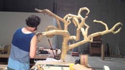 Joseph Oxford creating art for Me+Her