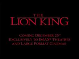 The Lion King - 2002 IMAX Trailer