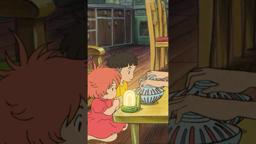 Clip: Ponyo and Sosuke get a dinner surprise