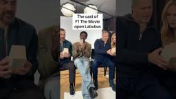 The cast and their Labubus are revved up to see the movie in theaters June 27