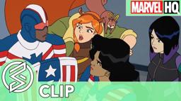 SNEAK PEEK at Marvel Rising: Secret Warriors - "Elevator Glitch"