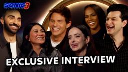 Shadow Vs Cyclops!? HILARIOUS Sonic Move 3 Interview | Ben Schwartz, James Marsden & More!