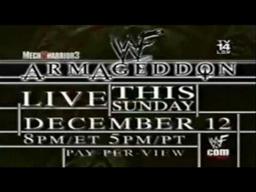 WWF Armageddon 1999 Commercial 1