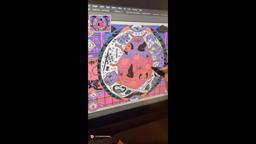 BTS of Lisa Kogawa’s Bullet Train art