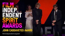 THE CATHEDRAL wins the JOHN CASSAVETES AWARD at the 2023 Film Independent Spirit Awards.