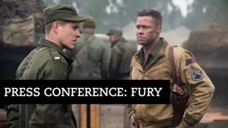 Brad Pitt at the Fury Press Conference | BFI #LFF