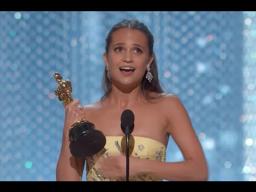 Alicia Vikander winning Best Supporting Actress