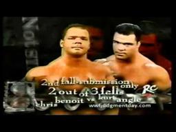 WWF Judgement Day 2001 Matchcard