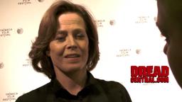 SIGOURNEY WEAVER Interview for MY DEPRESSION - 2014 Tribeca Film Festival