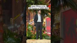 Dylan O’Brien brings boss energy to the red carpet in London for the UK Premiere of SEND HELP