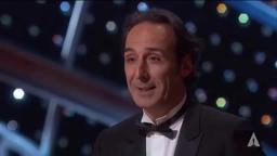 Alexandre Desplat winning Best Original Score for "The Grand Budapest Hotel"
