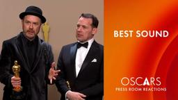 Best Sound | 'Zone of Interest' | Tarn Willers and Johnnie Burn | Oscars 2024 Press Room Speech