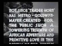 Two Trailers - Tarzan Escapes (1936)