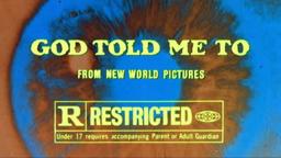 God told me to (Larry Cohen, 1976) TV spots