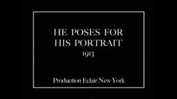 Він позує для портрета / He Poses for His Portrait
