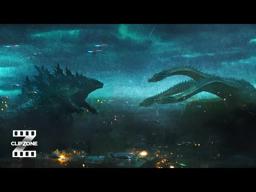 King Ghidorah and Godzilla Face Off
