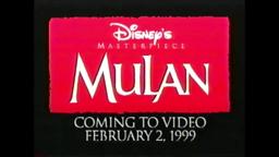Mulan - 1999 VHS Trailer