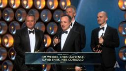 "Gravity" winning the Oscar® for Visual Effects
