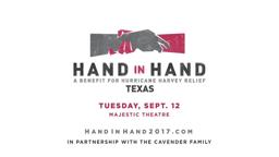 Hand In Hand: A Benefit for Hurricane Harvey Relief