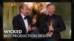 'Wicked' Wins Best Production Design | 97th Oscars Speech (2025)