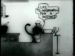 Krazy Kat and Ignatz Mouse Discuss the letter g ( 1916  United States )