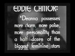 Deanna Durbin's trailer (Three Smart Girls)
