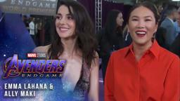 Emma Lahana and Ally Maki at the Premiere