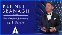 Kenneth Branagh Wins Best Original Screenplay for 'Belfast' | 94th Oscars