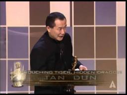 Tan Dun winning Original Score for "Crouching Tiger, Hidden Dragon"
