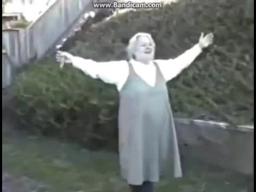 "ETHEL PUT THAT GOD DAMN KNIFE DOWN NOW!!!" ['Crazy Fat Ethel 2'/'Criminally Insane 2' scene - 1987]