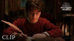 Tom Riddle introduces himself to Harry Potter