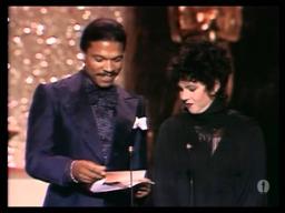 John Alcott winning the Oscar® for Cinematography for "Barry Lyndon"