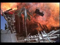 CREEPIES 2:  The Beluxor Casino destroyed.