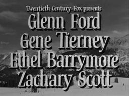 The Secret of Convict Lake, 1951.  Opening Credits