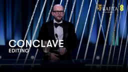 Conclave takes home the BAFTA for Editing | BAFTA Film Awards 2025