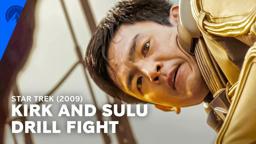 Kirk and Sulu Drill Fight