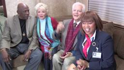 On set with Louis Gossett Jr., Deniece Williams, Bill Hayes and Susan Seaforth Hayes