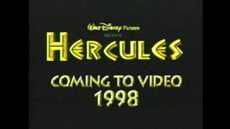 Hercules - 1998 VHS Trailer