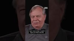 His helmet melted to his costume during this fire stunt!