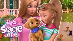 Barbie & Stacie meet new puppies!