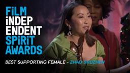 ZHAO SHUZHEN wins Best Supporting Female for THE FAREWELL at the 35th Film Independent Spirit Awards