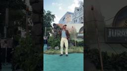 Jonathan Bailey is back in London for the World Premiere of Jurassic World Rebirth