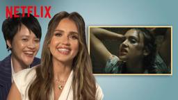 Jessica Alba Gave Herself a Black Eye while Shooting Trigger Warning